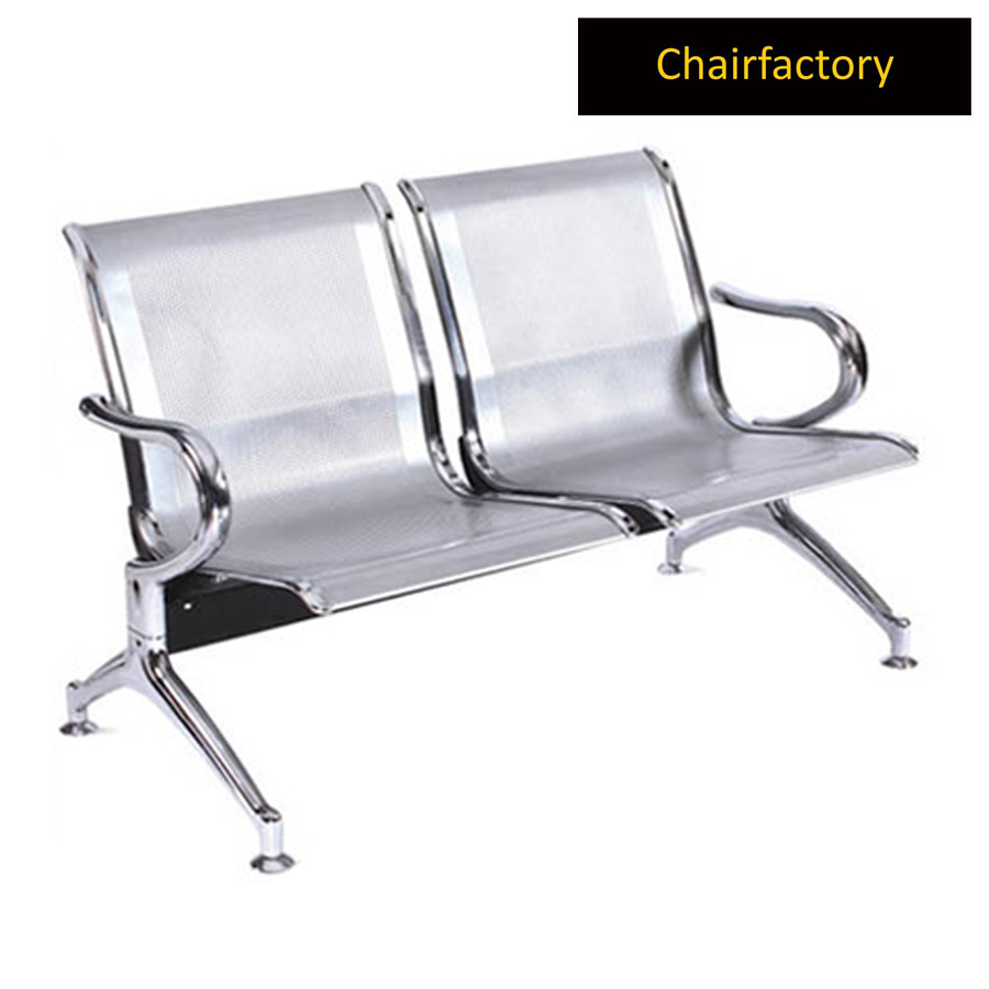 Durable Two Seater Waiting Area Bench Chair Factory